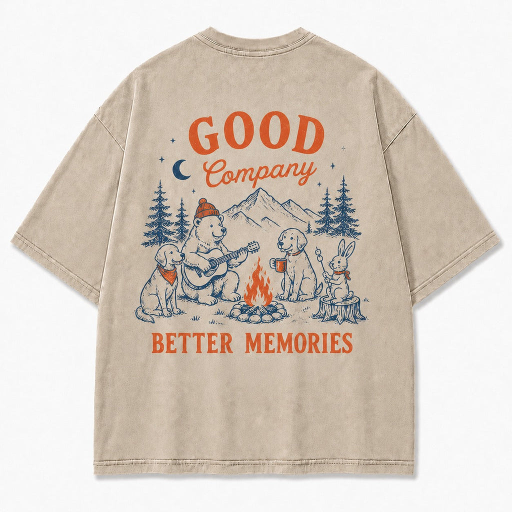 Campfire Friends Adventure Graphic Tee