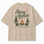 Stay Awhile Campfire Nights Graphic Tee