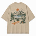 Adventure Awaits Mountain Camp Washed T-Shirt