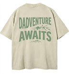 Adventure Begins With Dad Washed T-Shirt