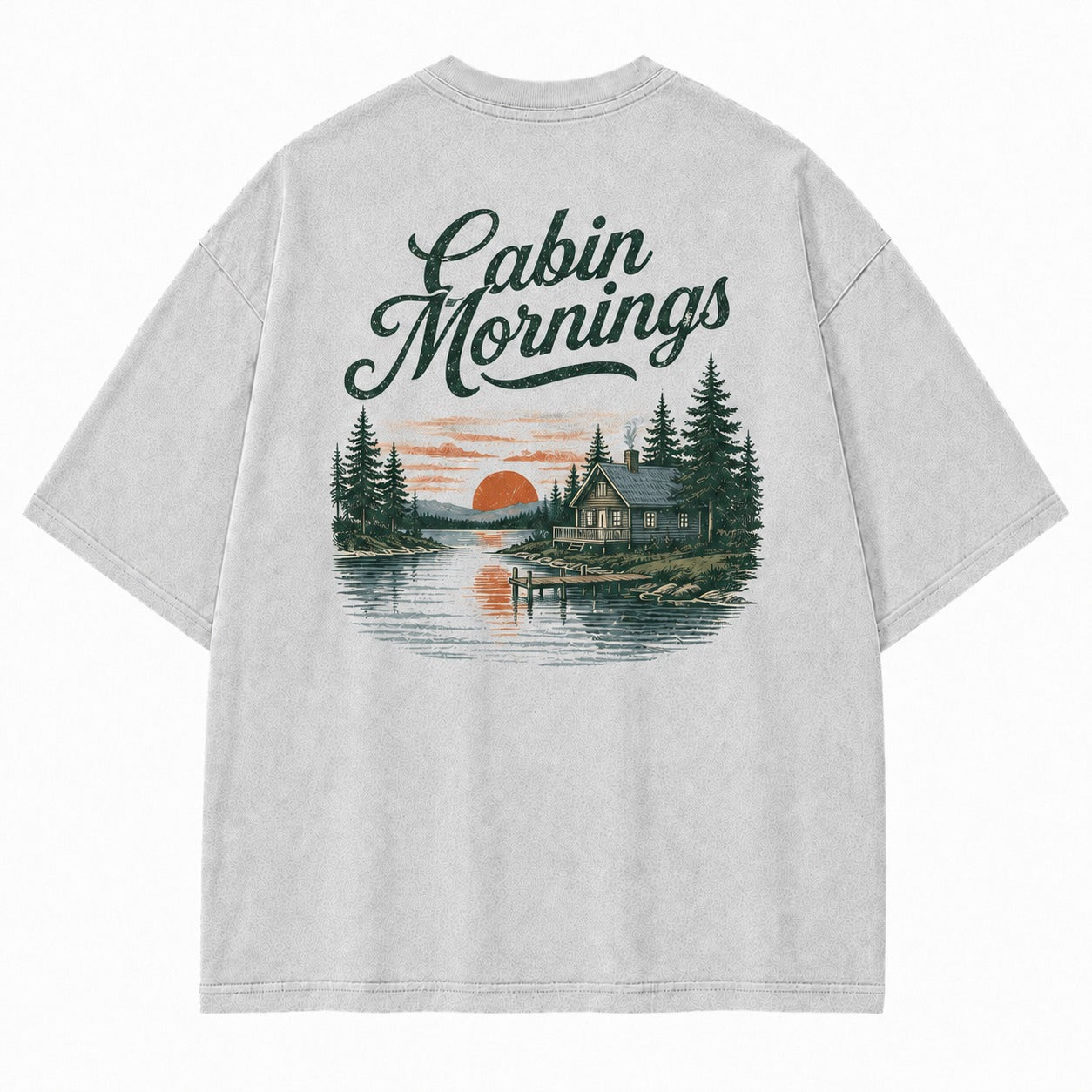 Cabin Mornings by the Lake Tee