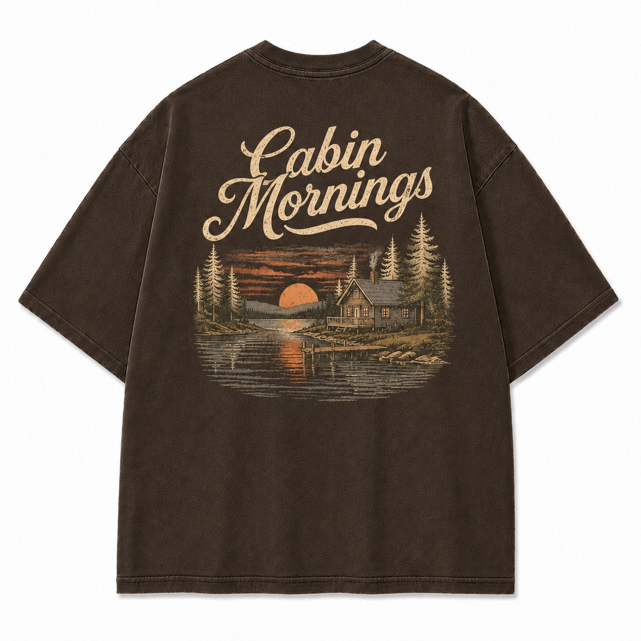 Cabin Mornings by the Lake Tee