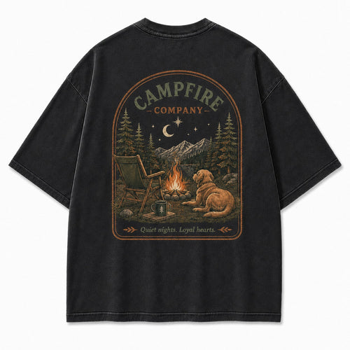 Campfire Company Dog Washed T-Shirt