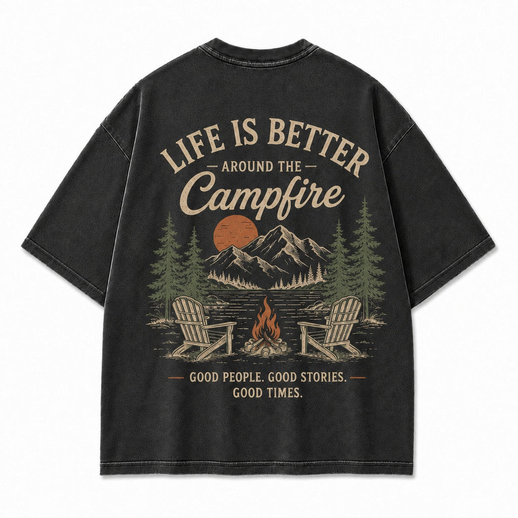 Campfire Evenings Outdoor Graphic Tee