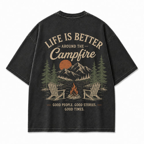 Campfire Evenings Outdoor Graphic Tee
