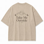 Take Me Outside Minimalist Mountain Tee