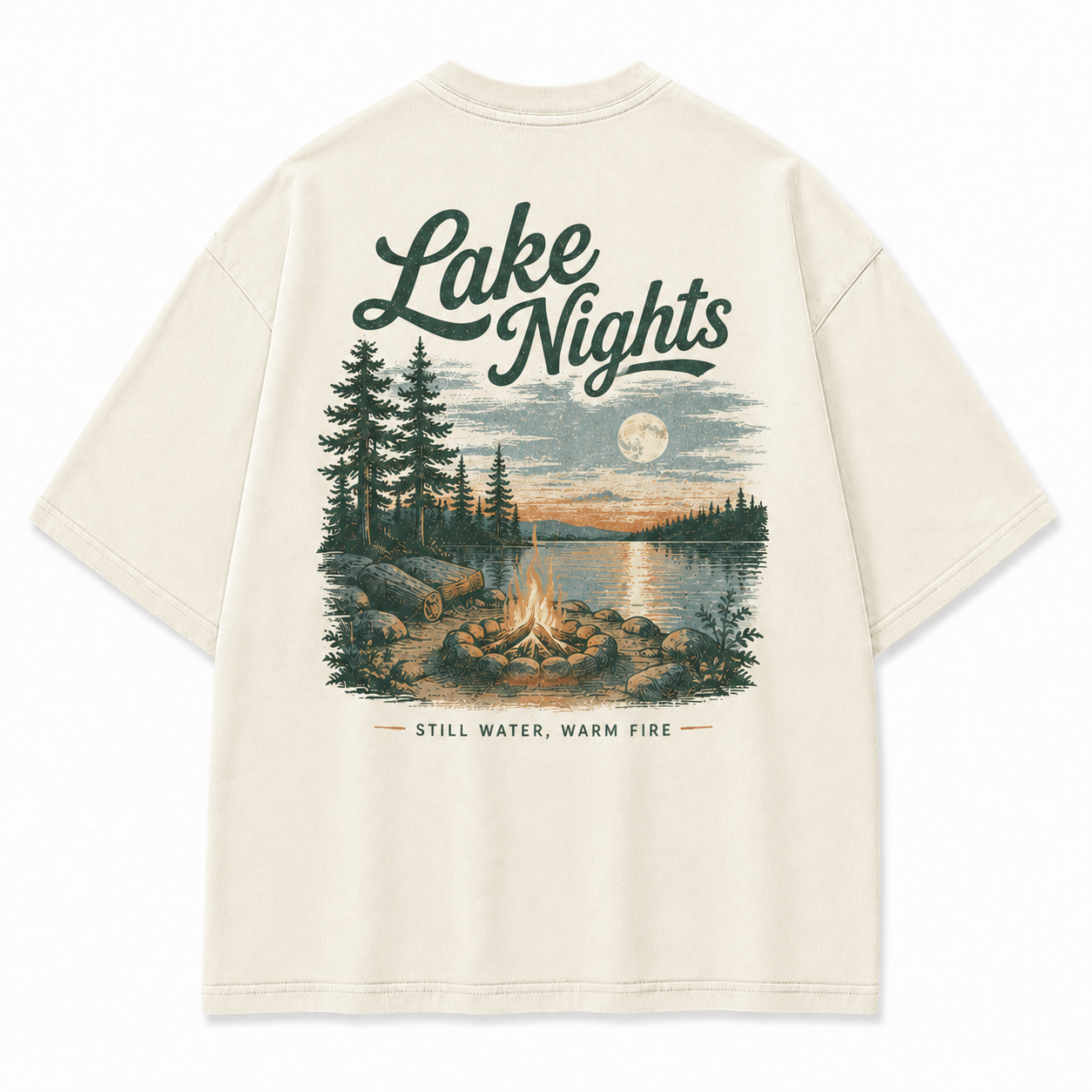 Where Lake Nights Feel Still, Warm, and Worth Remembering Tee