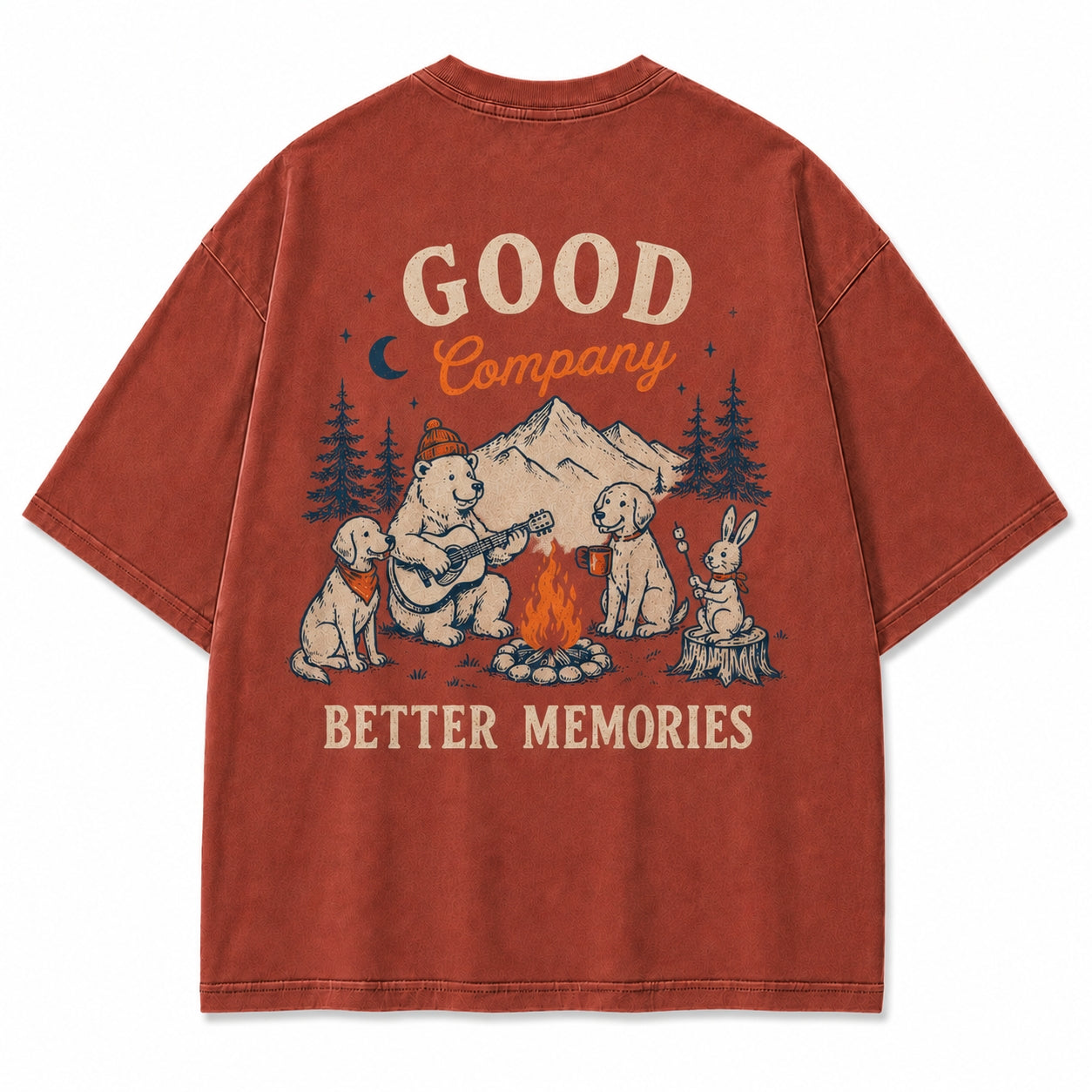 Campfire Friends Adventure Graphic Tee