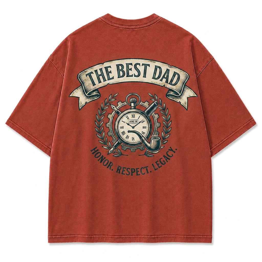 Vintage Nostalgic "The Best Dad" Washed T-Shirt