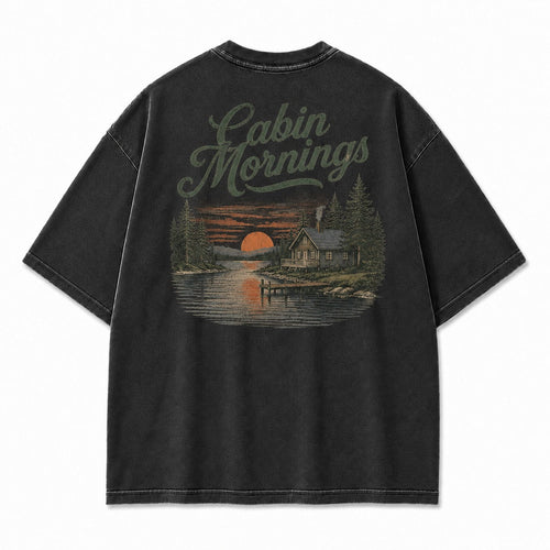 Cabin Mornings by the Lake Tee