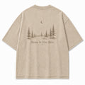 Home Is Out Here Minimalist Forest Tee