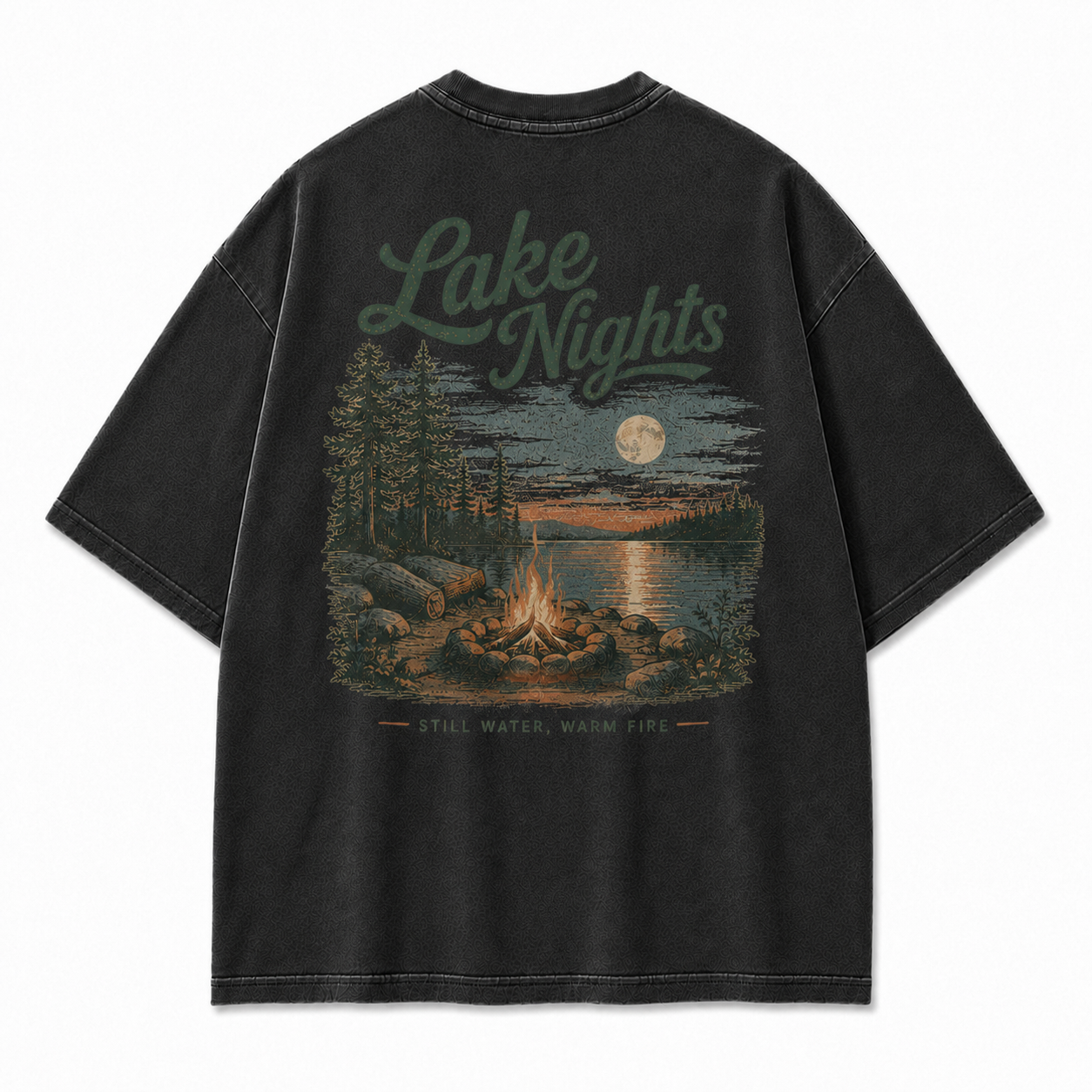 Where Lake Nights Feel Still, Warm, and Worth Remembering Tee