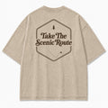 Take The Scenic Route Tee – Minimalist Adventure Graphic