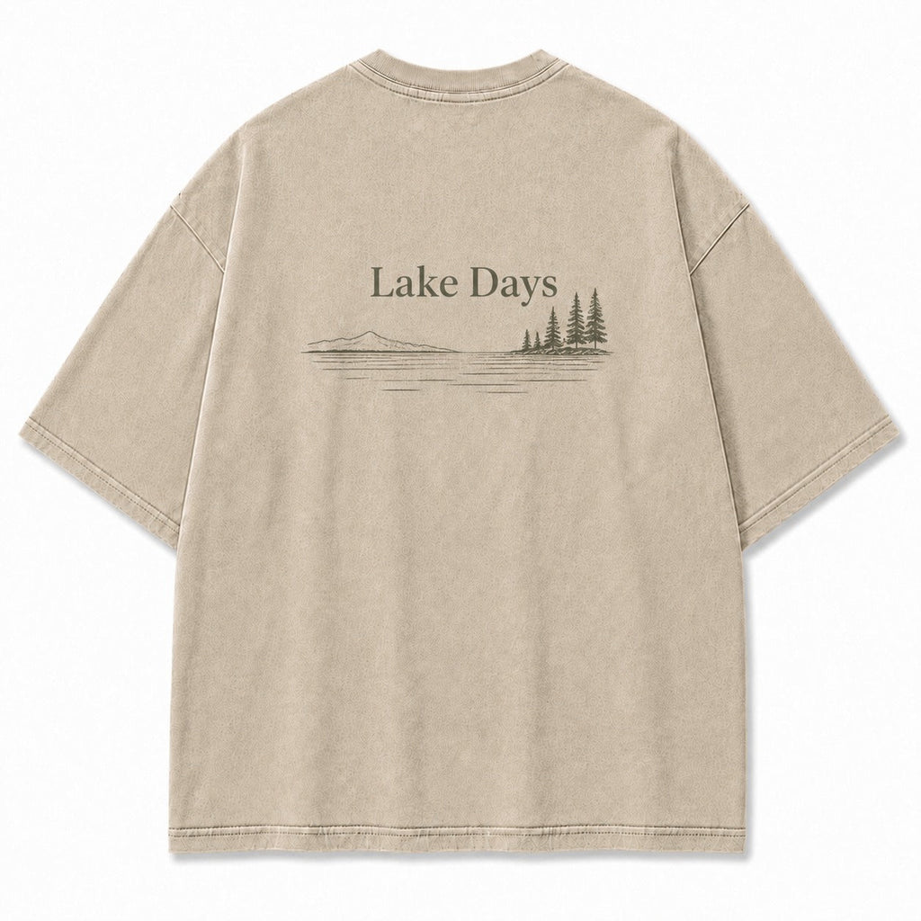 Where Quiet Lake Days Feel Simple and Free Tee