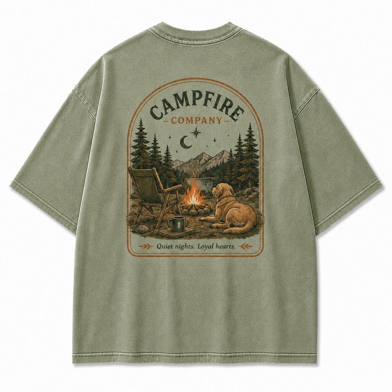 Campfire Company Dog Washed T-Shirt