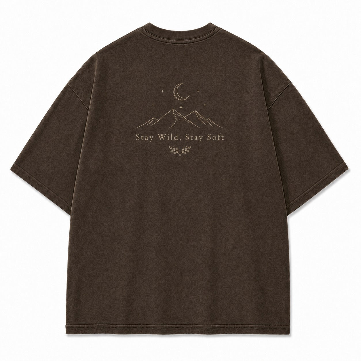 Stay Wild, Stay Soft Minimalist Mountain Tee