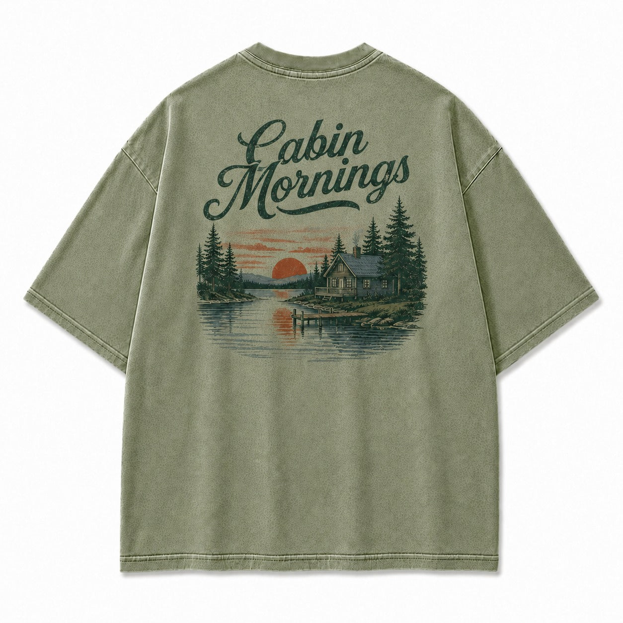 Cabin Mornings by the Lake Tee