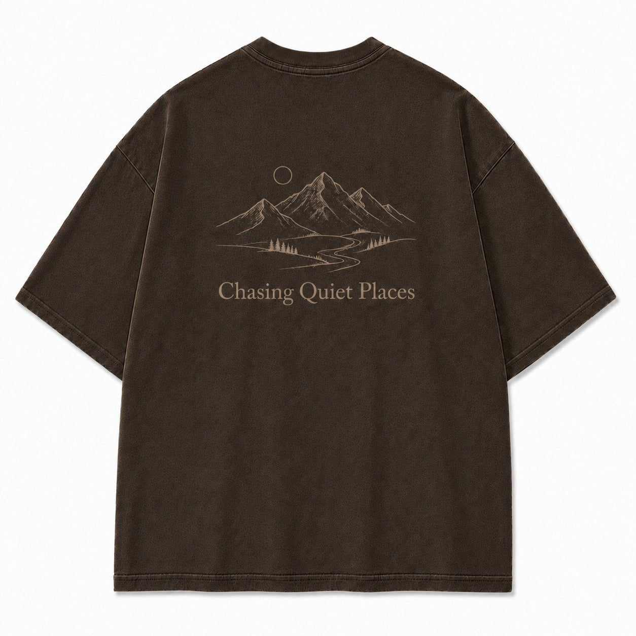 For Slow Evenings Under Open Skies Minimalist Campfire Tee