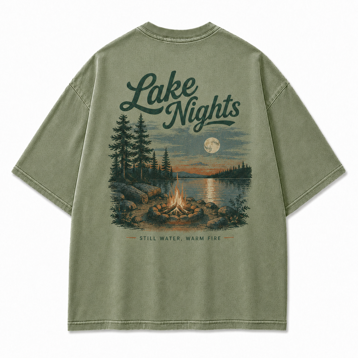 Where Lake Nights Feel Still, Warm, and Worth Remembering Tee
