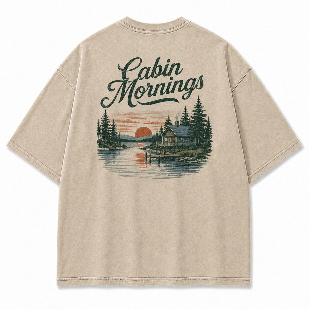 Cabin Mornings by the Lake Tee