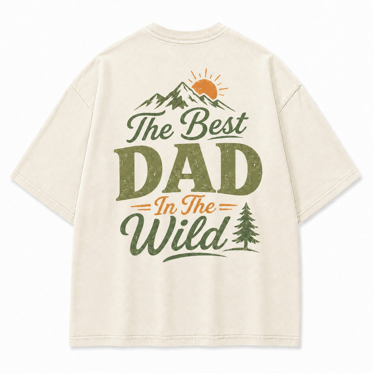The Best Dad In The Wild Washed T-Shirt