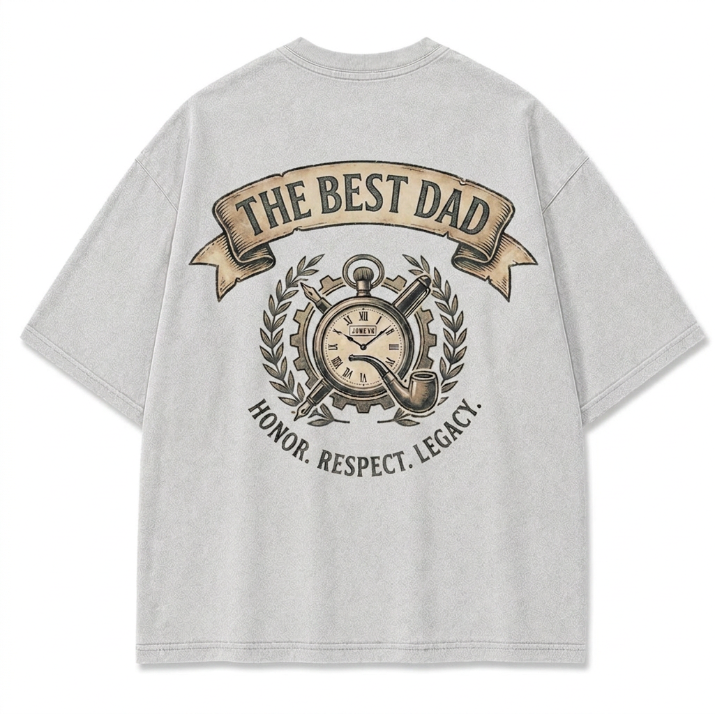 Vintage Nostalgic "The Best Dad" Washed T-Shirt