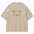 For Slow Mornings and Wild Hearts Minimalist Outdoor Tee