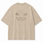 For Slow Mornings and Wild Hearts Minimalist Outdoor Tee