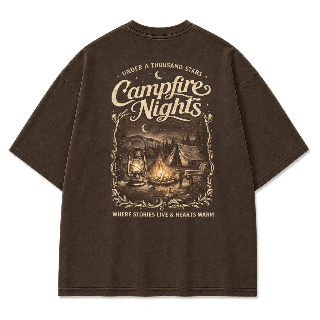 Where Stories Live Campfire Nights Graphic Tee