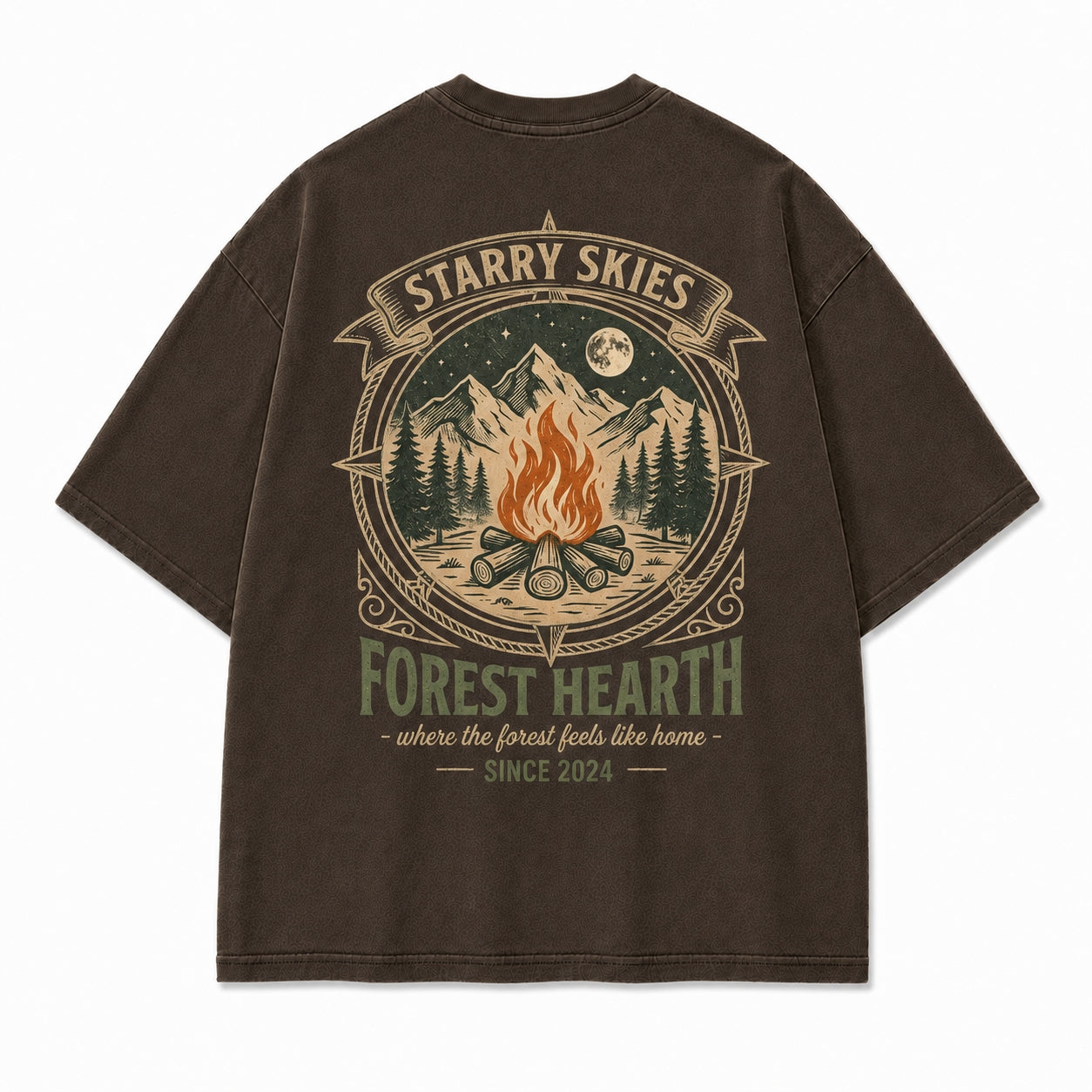 Forest Hearth Campfire Graphic Tee