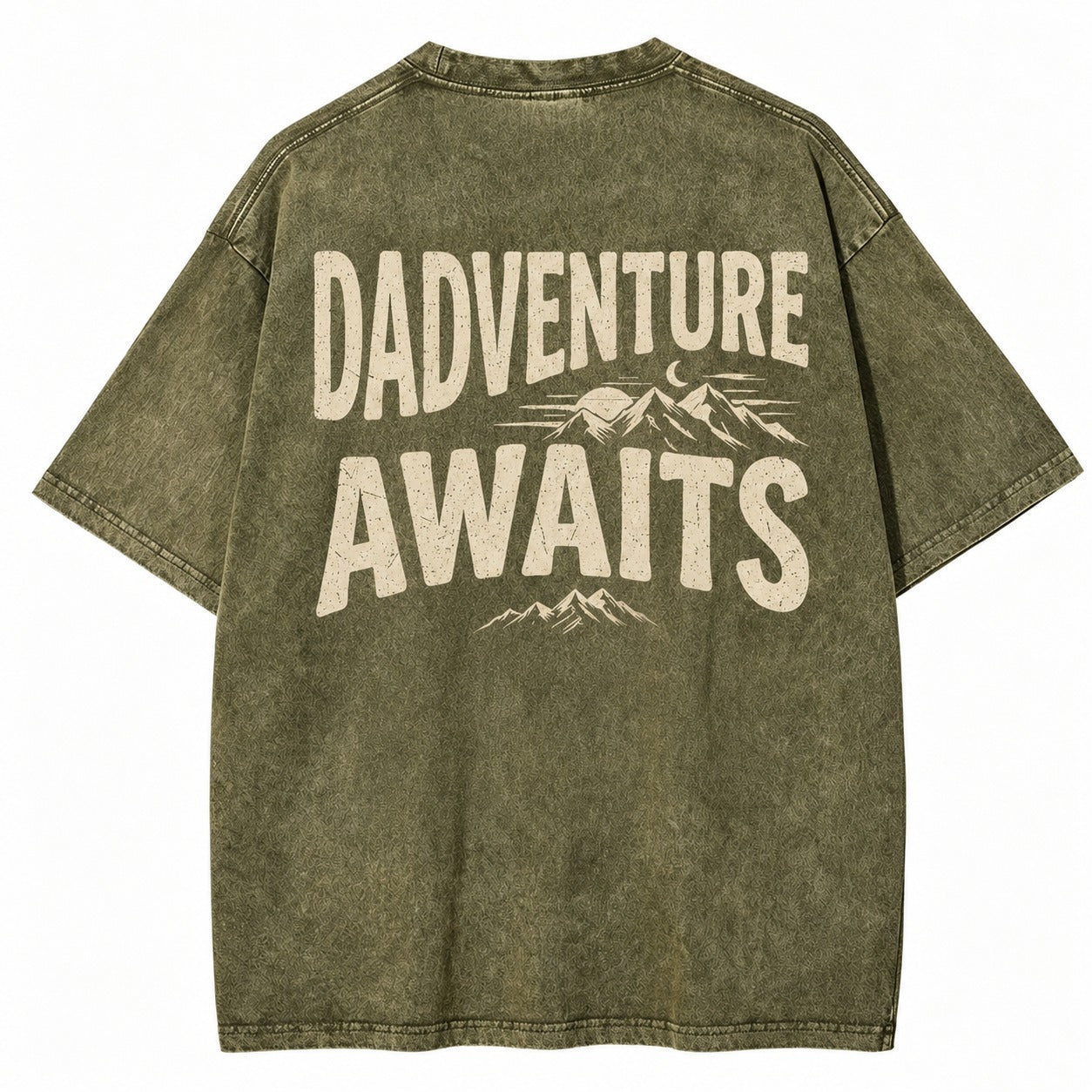 Adventure Begins With Dad Washed T-Shirt