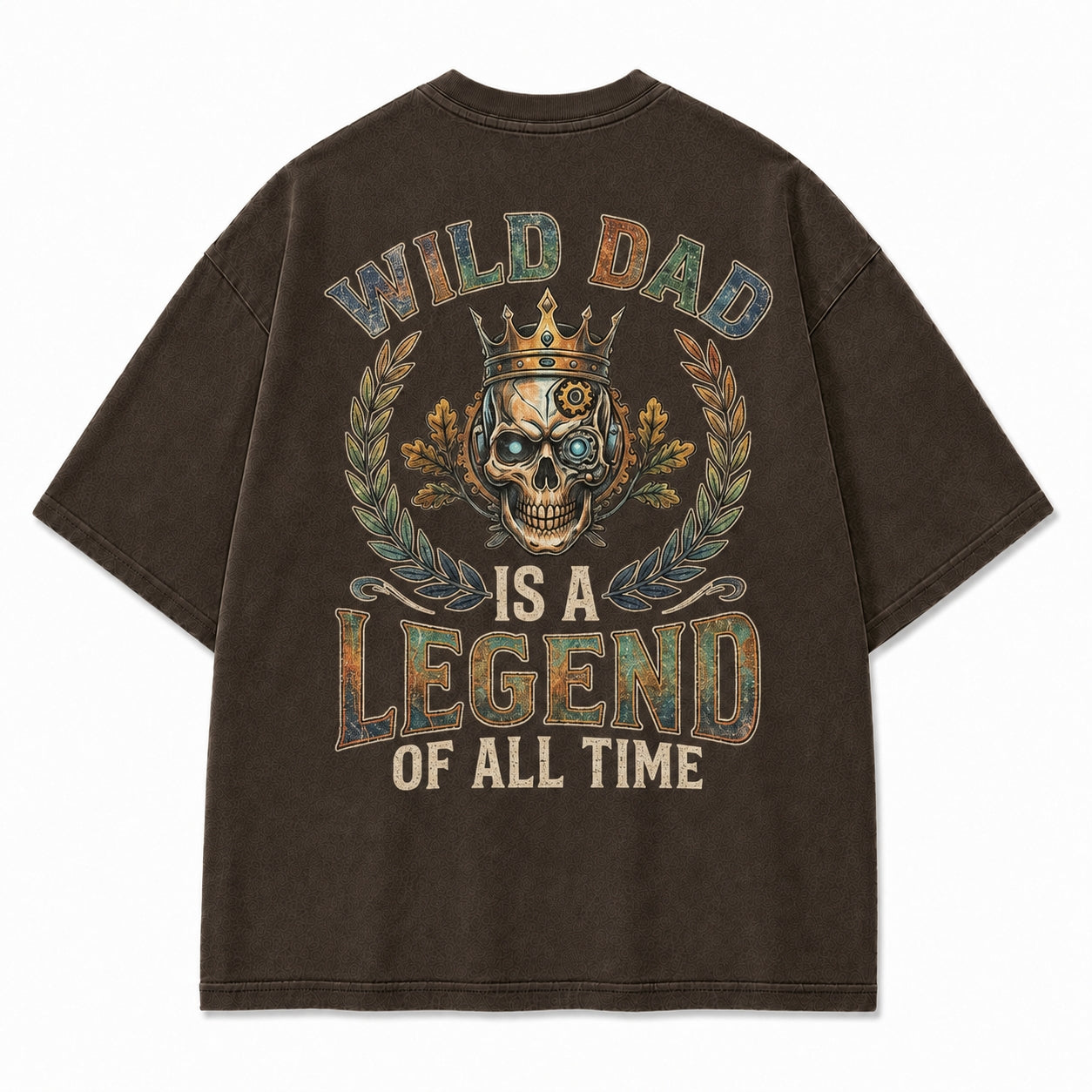 Wild Dad Skull Legend Washed T-Shirt
