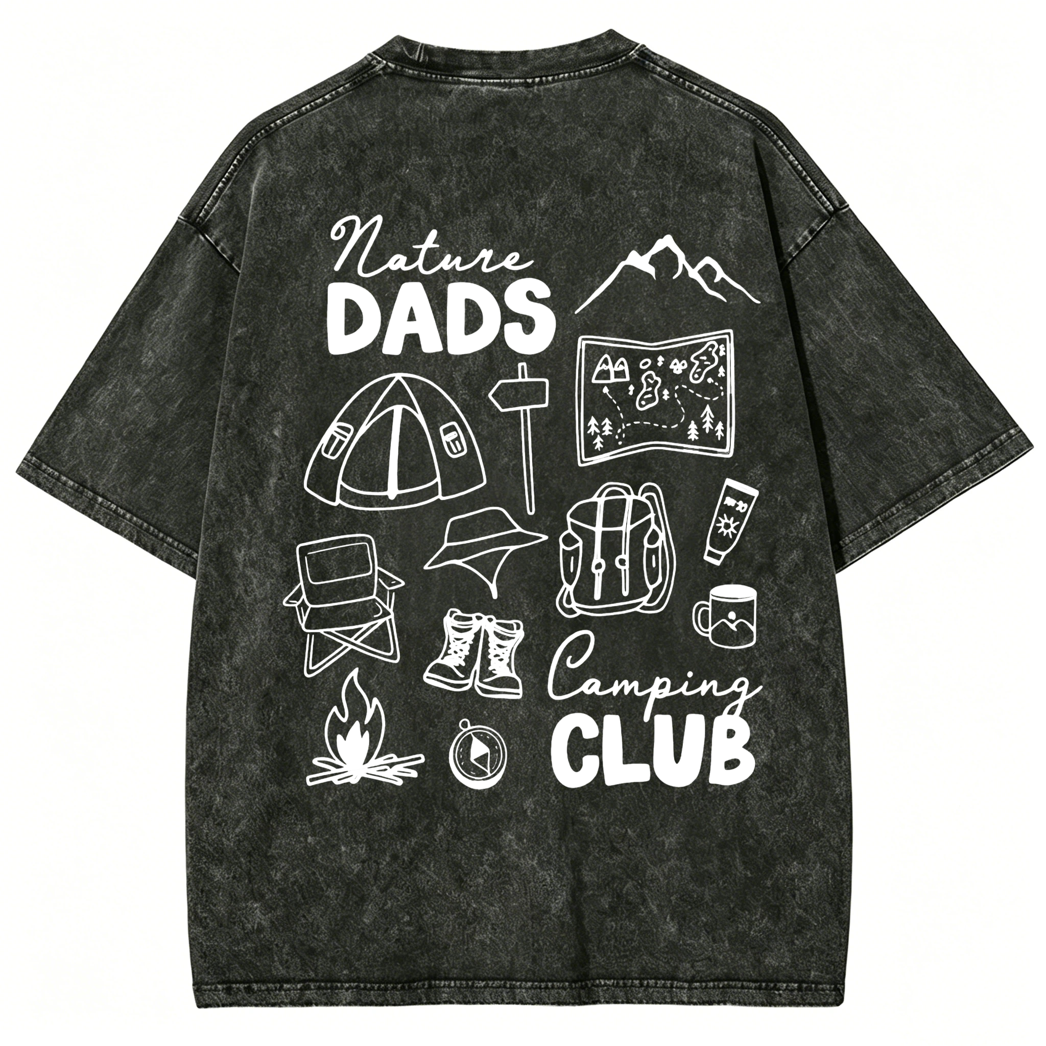 Nature Dads Camping Club Washed T-Shirt