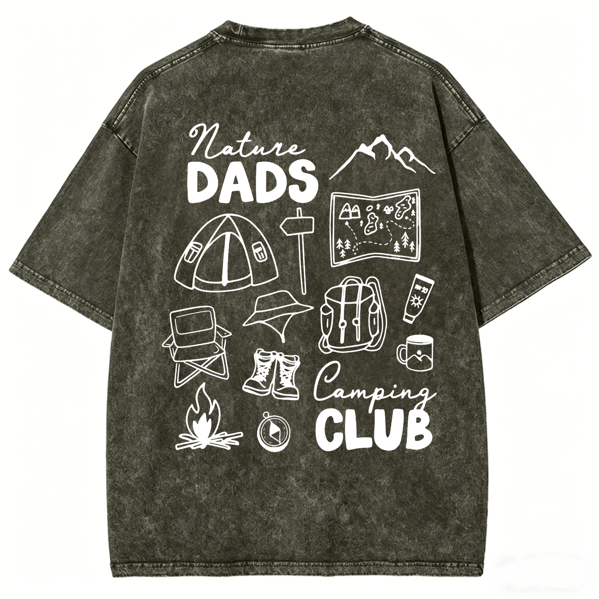 Nature Dads Camping Club Washed T-Shirt
