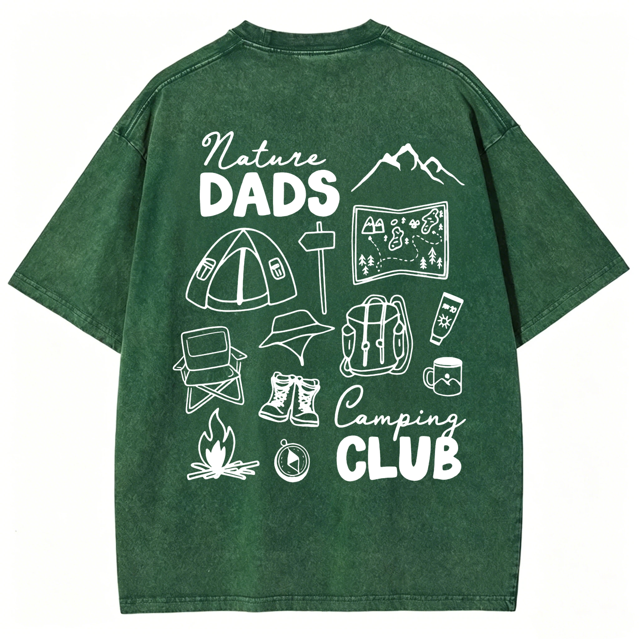 Nature Dads Camping Club Washed T-Shirt