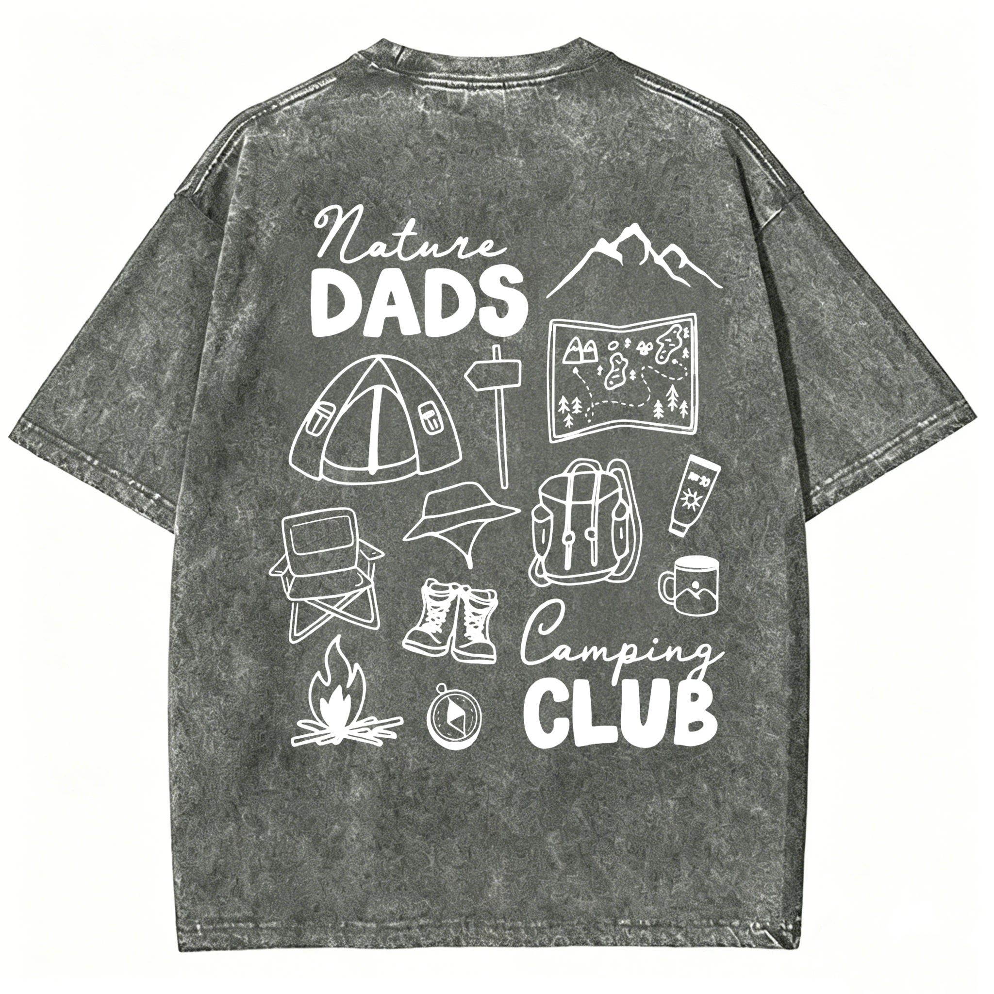 Nature Dads Camping Club Washed T-Shirt