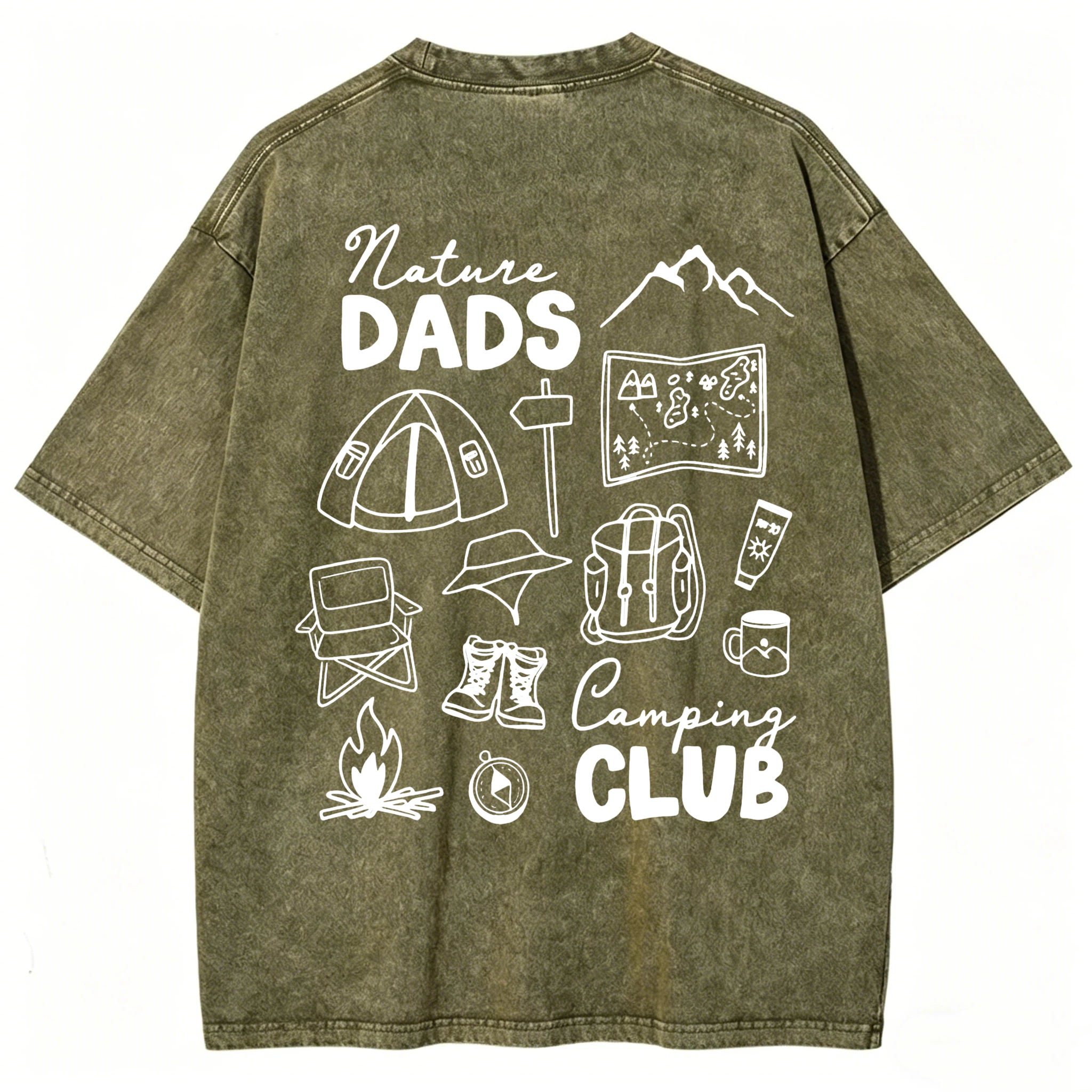 Nature Dads Camping Club Washed T-Shirt