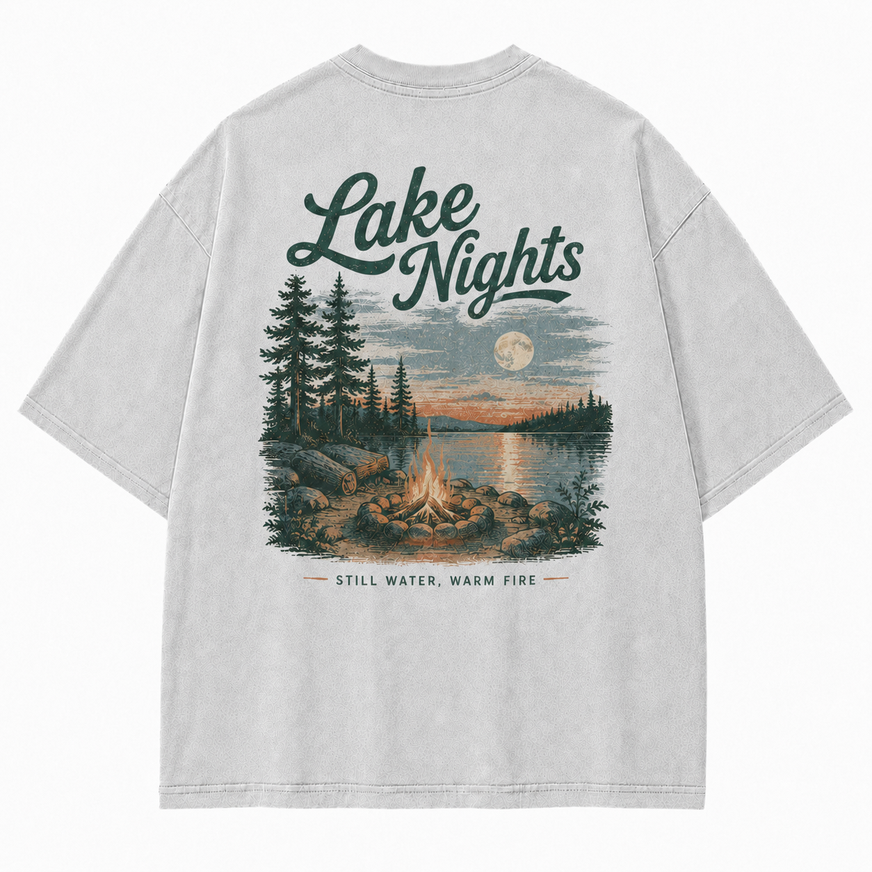 Where Lake Nights Feel Still, Warm, and Worth Remembering Tee