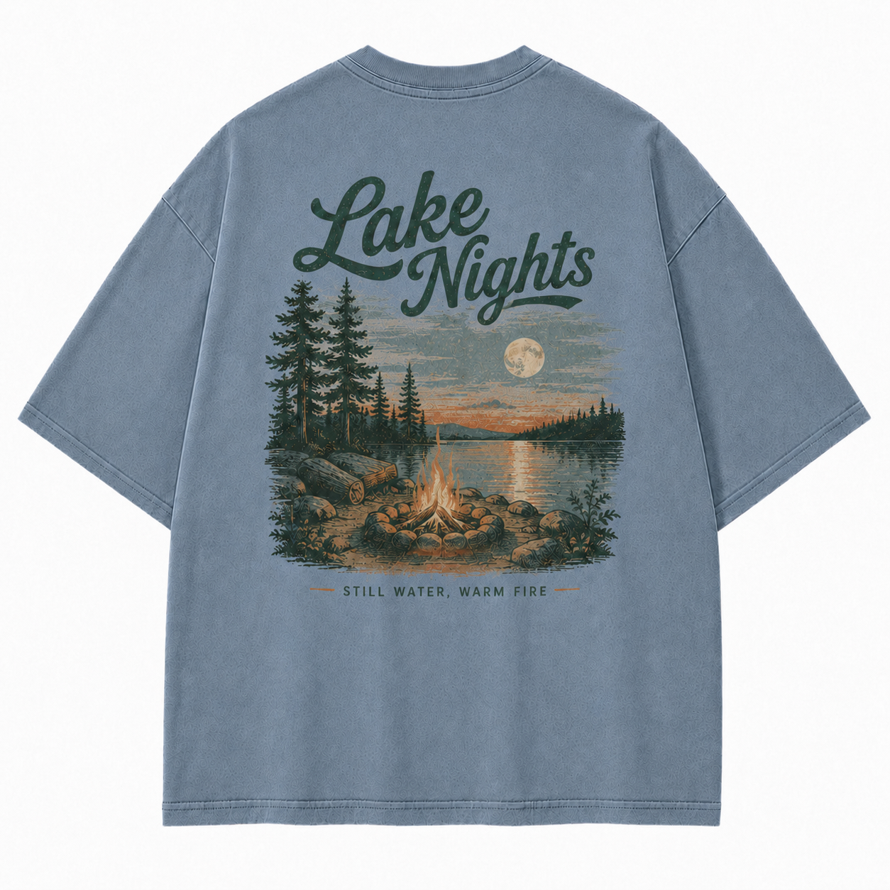 Where Lake Nights Feel Still, Warm, and Worth Remembering Tee