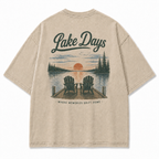Where Lake Days Drift into Memories Outdoor Graphic Tee